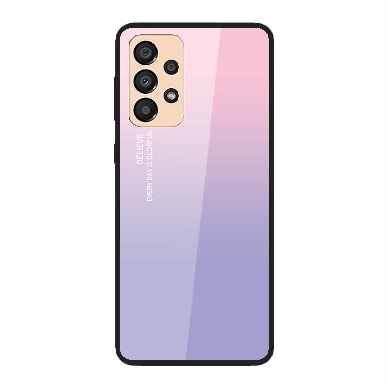 Case for Samsung A33 5G Cover Fashion Tempered Glass Phone Covers for Samsung Galaxy A33 A53 A73 5G Case Bumper A 33 Protective