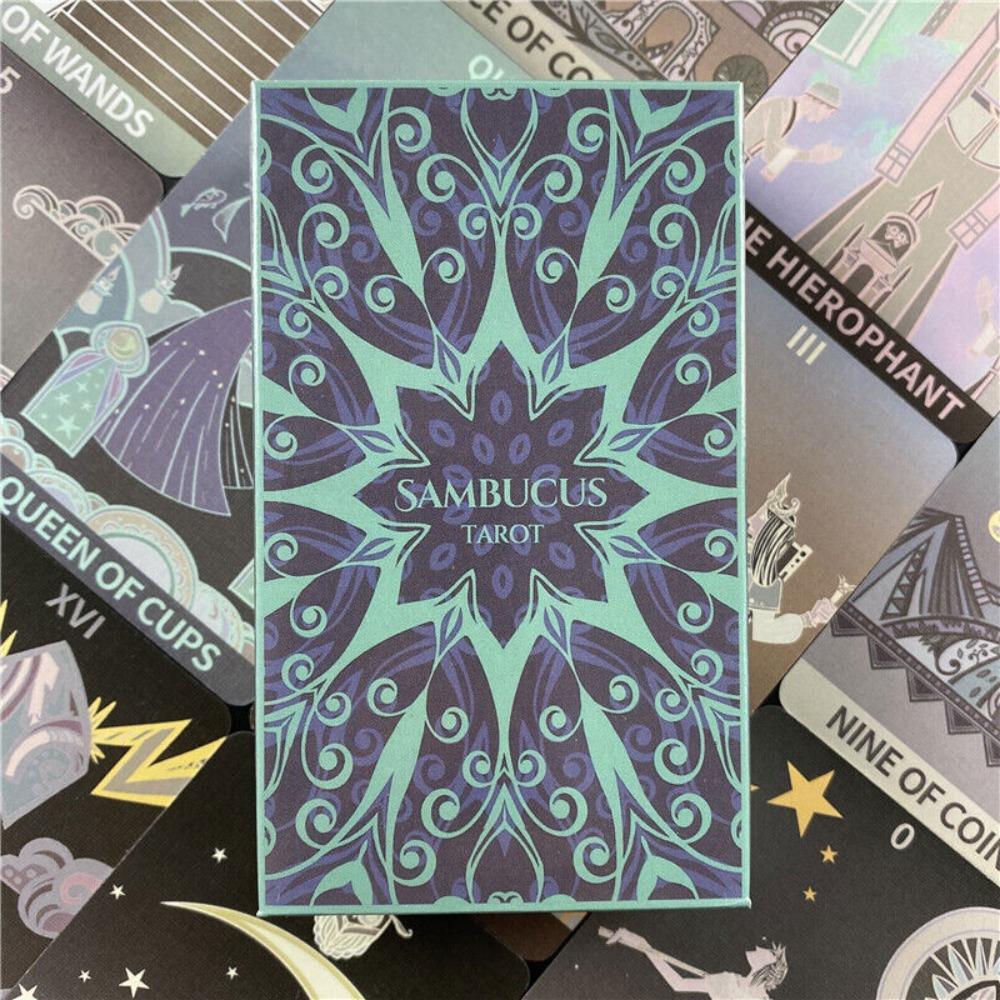 10.3*6cm Sambucus Tarot An Elegant Geometric 78-Card Deck - Modern Art Deco Style Tarot Cards