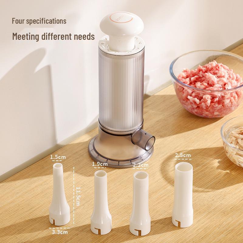 Large Food-Grade Hand-Push Sausage Filler for Homemade Sausages