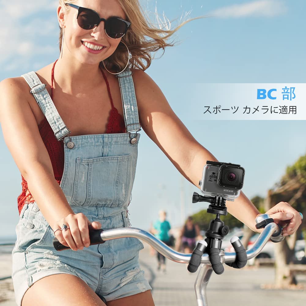 UBeesize Smartphone Smartphone Stand with Wireless Camera Tripod for iPhone and More Tripod, Remote, Portable, Flexible, Compact, & Android, GoPro,