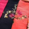 Ethnic Style Embroidered Cotton-Linen Scarf: Thin, Breathable, Fashionable Sun Protection; Wear as Head Wrap or Shawl.