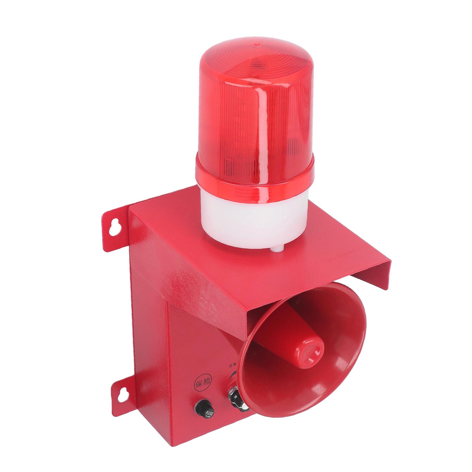 

Industrial Siren Alarm Waterproof 130db Volume Adjustable High Power Emergency Strobe Sound Light Alarm for Mine