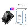 58W Dual Fast Charger: 2PD+QC3.0 for EU/US/UK/KR/AU