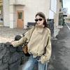 Damen Zweireihiger Stehkragen Kurzer Trenchcoat Britischer Stil Cropped Jacke