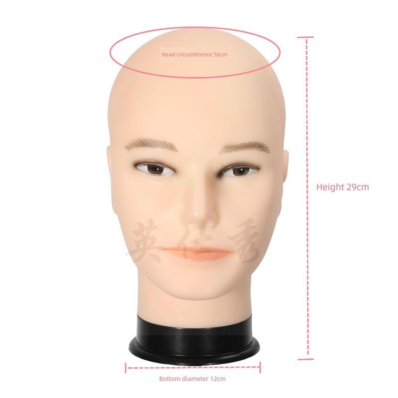 

Мужской манекен с большой окружностью головы без макияжа для косметологии, стрижки волос, держатель для париков, манекен-голова, манекен-голова брата min Men head model with makeup