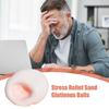 Mochi 4Cm Ball Slow-Rebound Toy Portable Moltable Ball Squeeze Toy Realistic Mochi-Like Textured Toy For Stress Easing