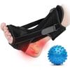 Plantar Fasciitis Night Splint Unisex Night Splint Adjustable Foot Drop Orthotic Brace with Massage Ball for Achilles Tendonitis