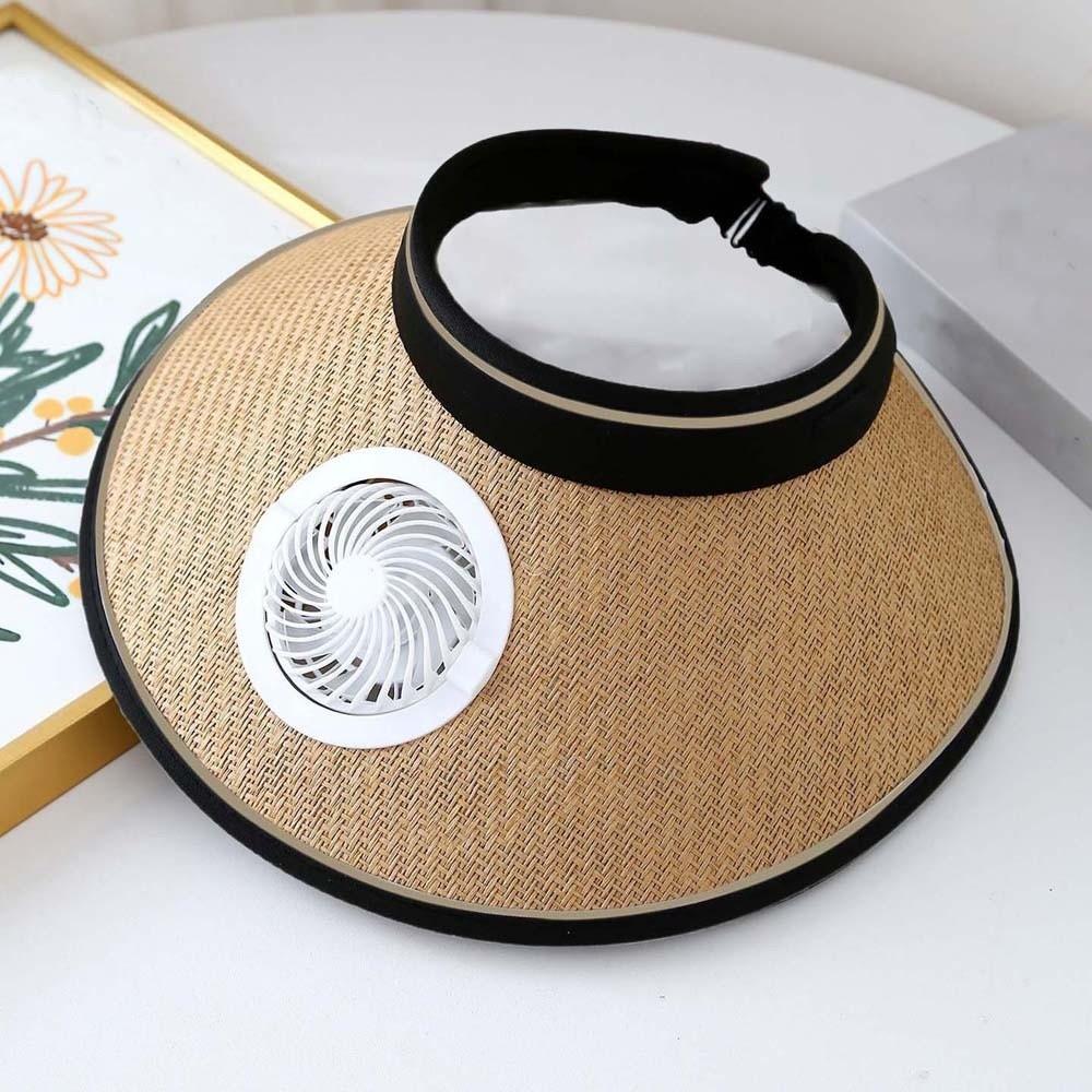 Long-lasting Empty Top Fan Hat Portable Parent-Child Visor Cap Girls / Boys