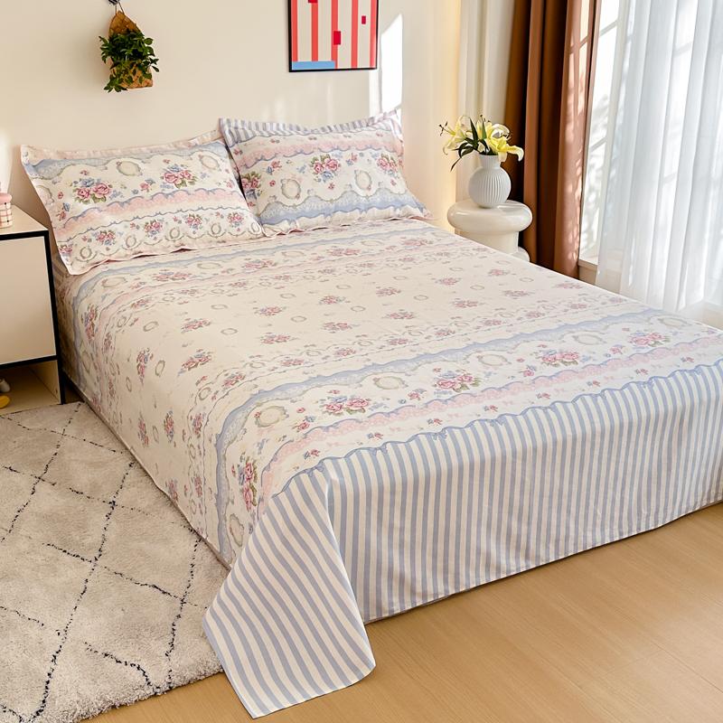 100% Cotton Bed Flat Sheet For Double Bed Plain Solid Color Top Sheets Single/Queen/King Flat Bedsheets Home Bed Linen Sheets
