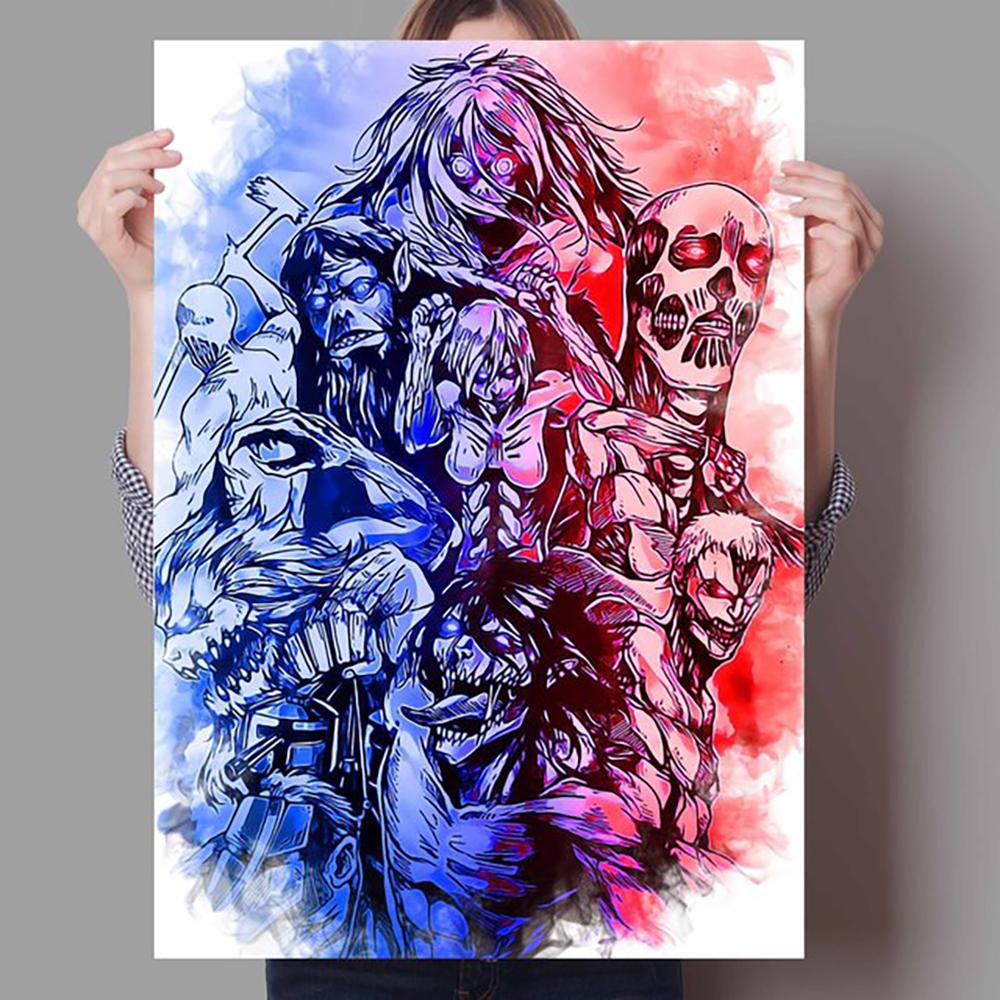 Decoration Mural Japanese Anime Color Poster Canvas Painting and Kids Room Wall Art Prints for Modern Home Decor No Frame