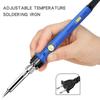 Soldering Iron Kits 60W 110V Upgraded Digital Electric Soldering Kits 200-480℃ Adjustable Temperature Welding Tool