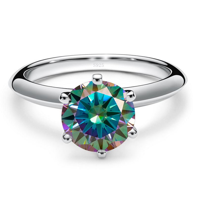 Bague Ringen 5ct 11mm Big Real Moissanite Ring For Women S925 Sterling Silver Fine Jewelry Wedding Engagement Anniversary Gift