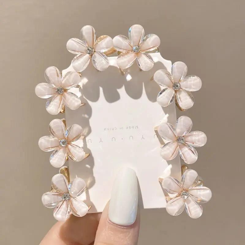 2023 Summer Camellia Mini Hair Claw Clip for Girls