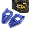 2 st Aluminium Axel Spindel Kedjesträckare Block för Motorcykel För Yamaha YZF R1 FZ1 2005-2015 & FZ8 TMAX 530 2012-2015