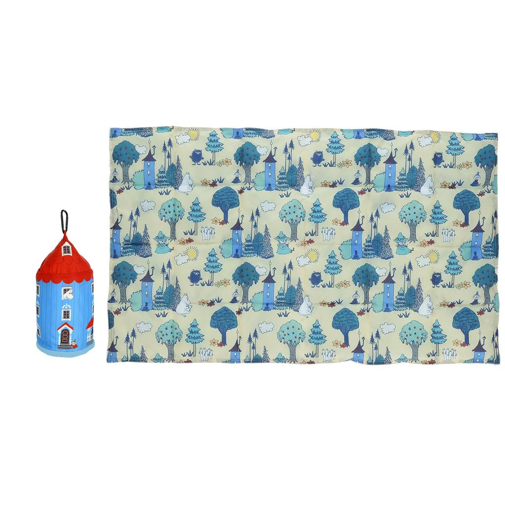 Marushin House Blanket with 01 Blanket 60cm H X 100cm Storage Pouch 22cm H X 11cm Pouch, Moomin, Size Approx. W, Size Approx.