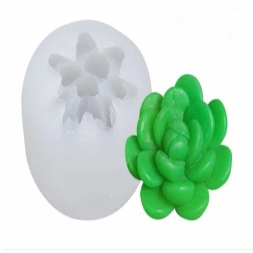 Easy to Clean Silicone Candle Mould 3D Plants Mould Assorted Succulent Epoxy Resin Mold Cactus Plant Flower Soap Making Mould