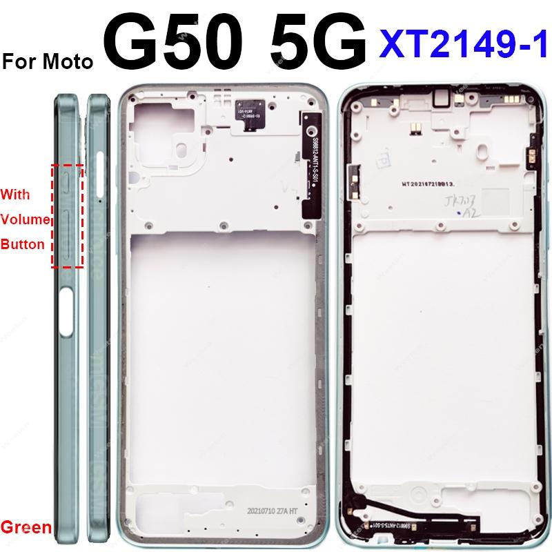 Middle Housing Frame For Motorola Moto G50 G50 5G XT2137-1 XT2137-2 XT2149-1 Middle Frame Cover Bezel Panel Flex Cable Parts