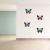 4 Pieces Metal Multicolor Butterfly Wall for Garden Fence Yard Bedroom,Indoor or Outdoor