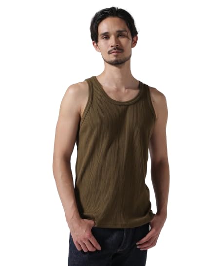 

Avirex RANDOM RIB TANK TOP, Men s, Size L, 310, Olive, 783-4137004