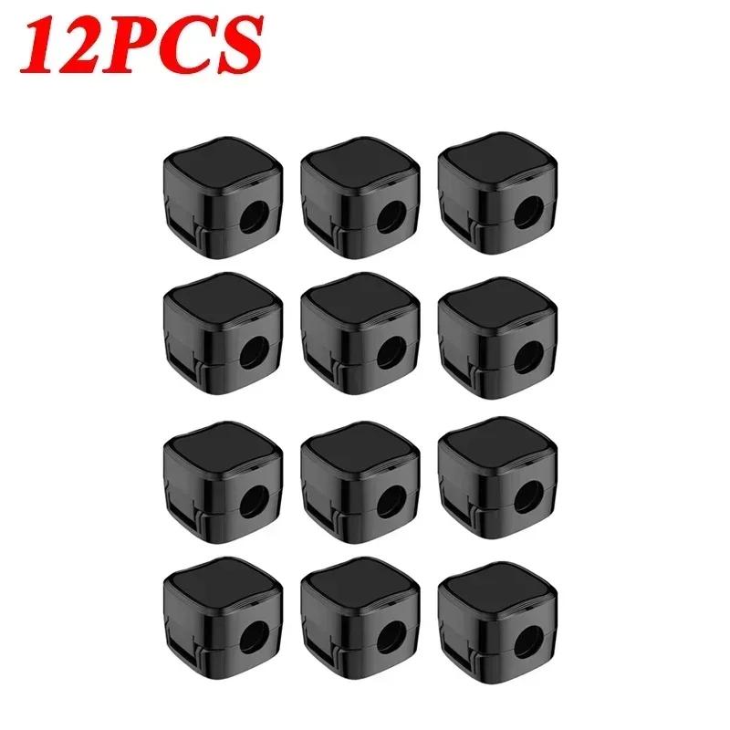 New 1/6/12PCS Magnetic Cable Clips Cable Management Wire Keeper Cable Organizer Under Desk Cable Smooth Adjustable Cord Holder