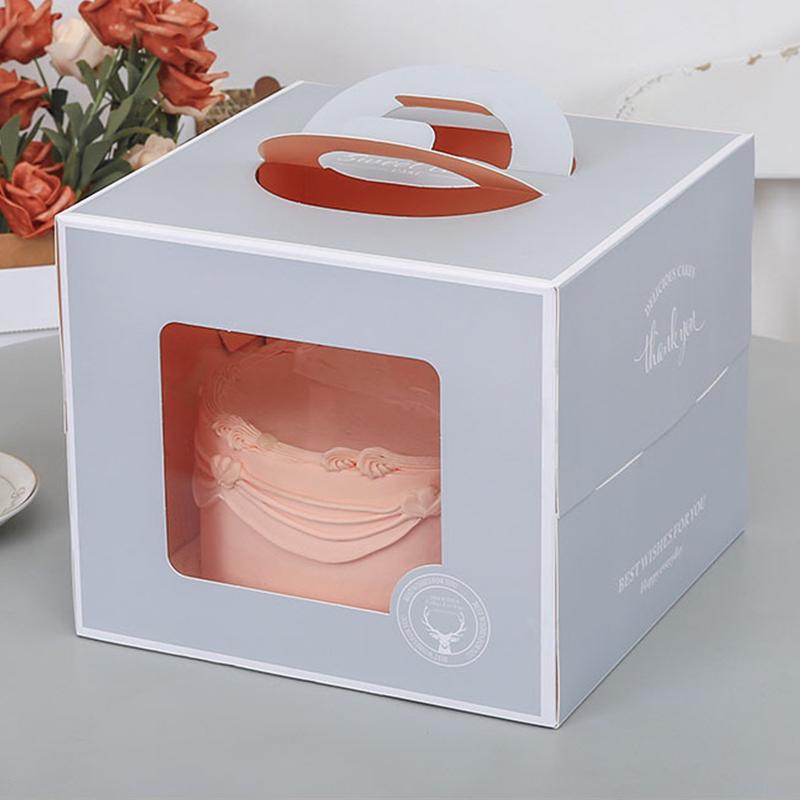 Portable Transparent Birthday Cake Box