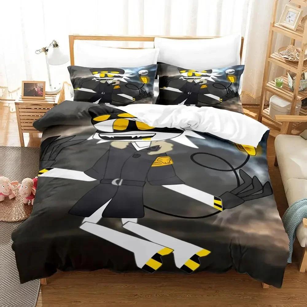 3D Print Anime Murder Drones Bedding Set Boys Girls Twin Queen Size Duvet Cover Pillowcase Bed Boys Adult Fashion Home Textile
