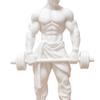 Fitness Ornament 3D Printed Muscle Man Ornament, Fitness-Themed Sculpture for Bodybuilders, Iron Master Statue Sports Figure Weightlifting Home Office