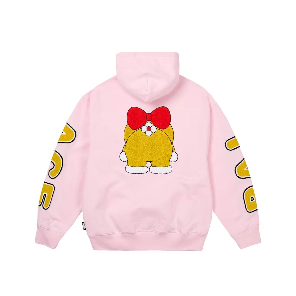 Palace X Doraemon Hood Pink Unisex Tops P29CS034