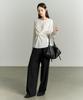 Re Rhee Adjustable Strap Leather Bag Black