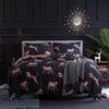 Europe and America Dark Flower Print Duvet Cover Set Queen King Size Bedding Set Twin Single Double Bed Sets Home Quilt Covers