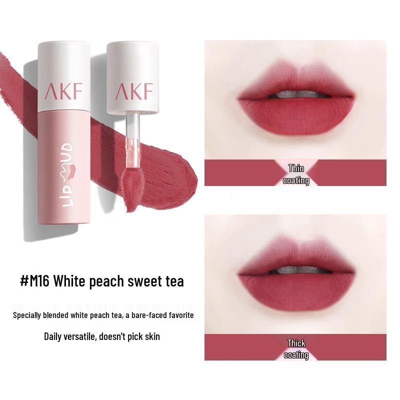 AKF Lippen-Mud: Erschwinglicher Studentenfreundlicher Lippenstift mit Weicher Matter Textur für Herbst/Winter