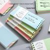 Verdickertes Notizbuch mit losem Blatt und Mini-Abtrenn-Binder - B5 Liniert Gitter Notizbuch