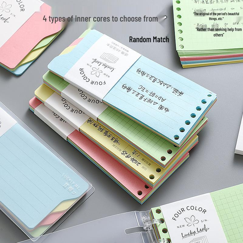 Verdickertes Notizbuch mit losem Blatt und Mini-Abtrenn-Binder - B5 Liniert Gitter Notizbuch