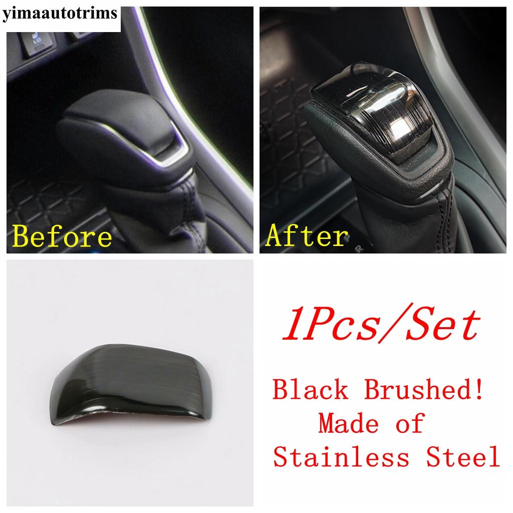 Car Gear Shift Knob Gear Head Cover Trim For Toyota RAV4      2024 RAV 4 XA50 Hybrid ABS Carbon Accessories