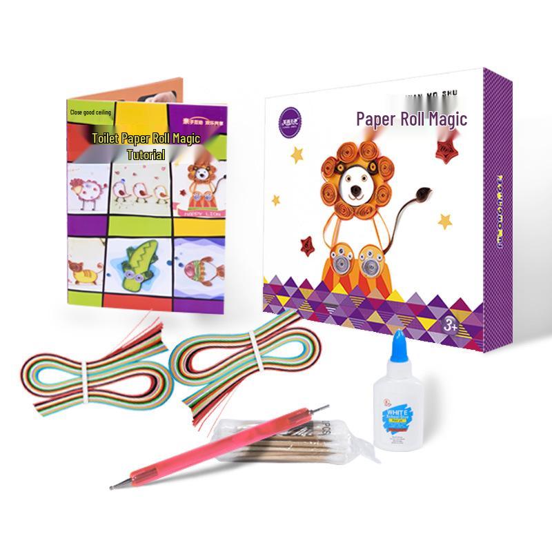 Hibiscus Angel Kids DIY Paper Roll Magic Quilling Art Kit