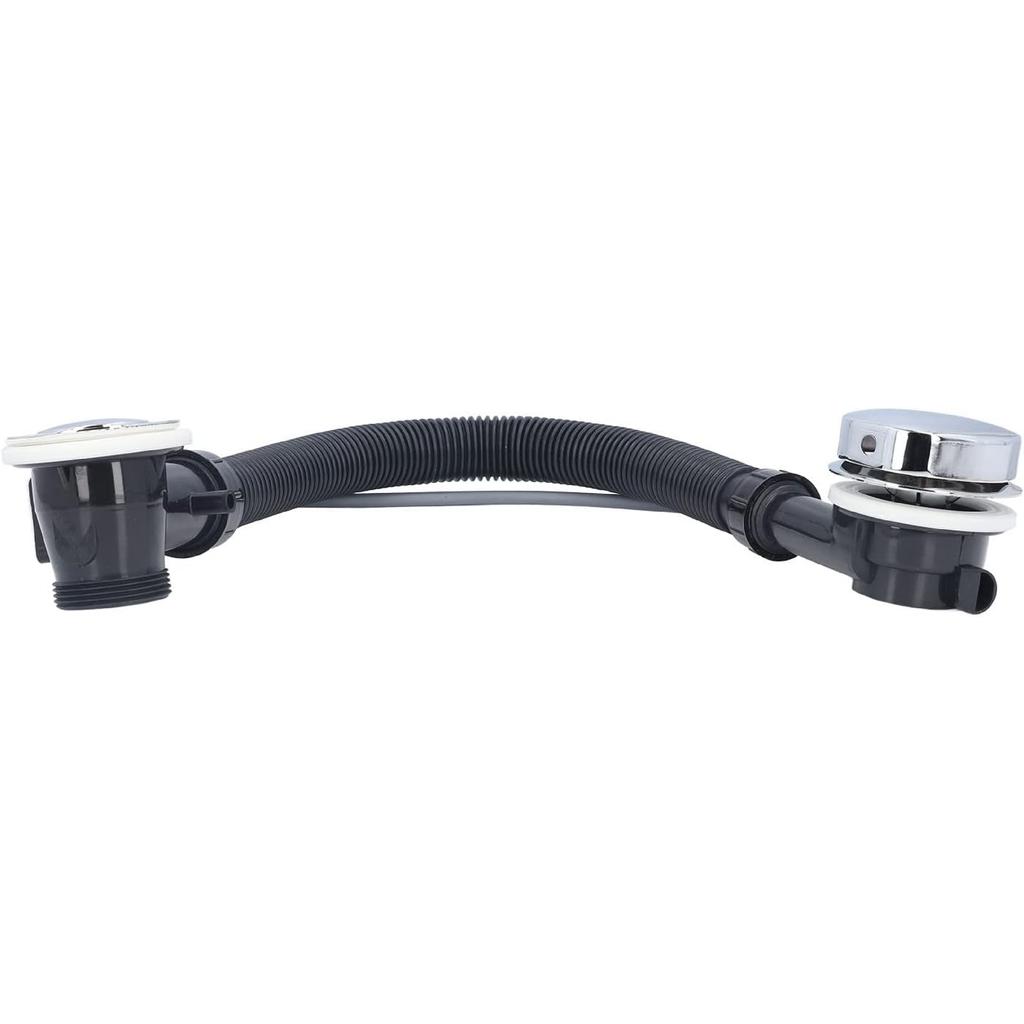 Asixxsix Overflow Bath Drain, 25.6inch Flexible Bathtub Overflow Drainer Concealed SPA Bathtub Overflow Drain Pipe for Kitchen Bathroom Bath Waste