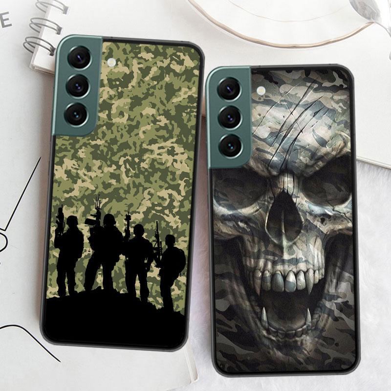 Kamuflażowy Kolor Etui Na Telefon Dla Samsung A16 A26 A36 A56 Galaxy A02S A12 A52S A13 A23 A33 A53 A54 A34 A24 A14 A22 A32 A42 A72 Cov