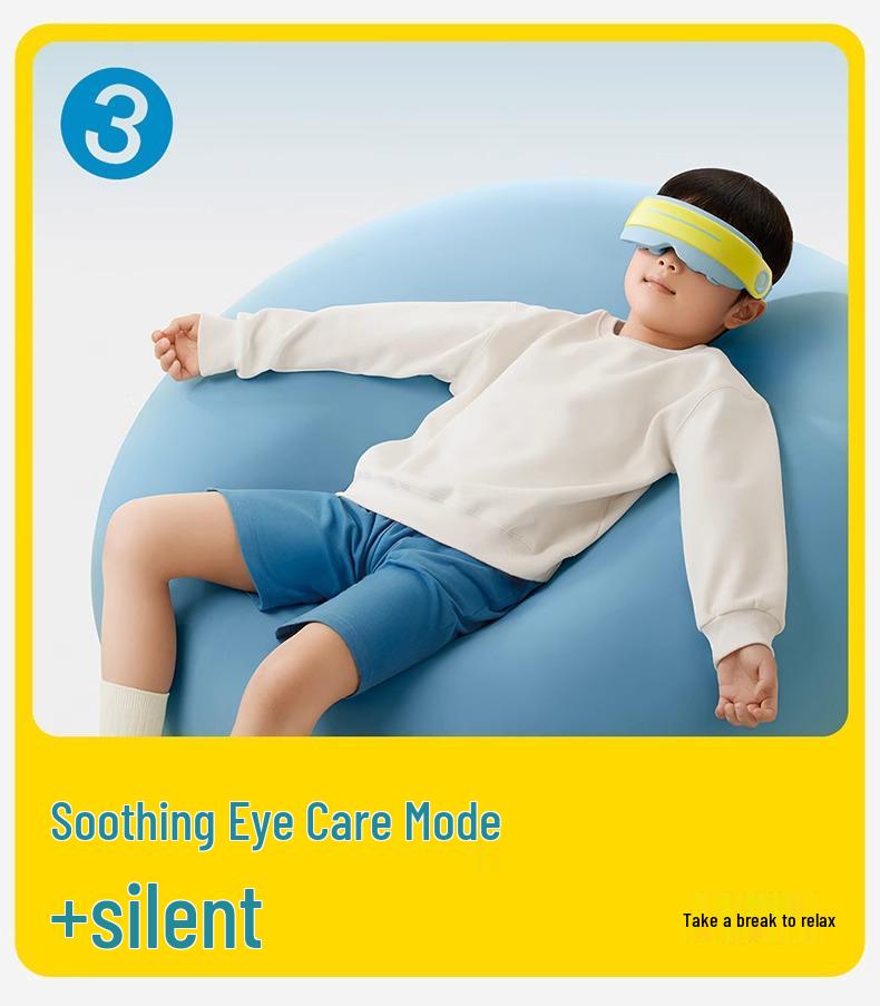 PGG Kids Eye Shield & Massager: Steam Eye Mask for Fatigue Relief