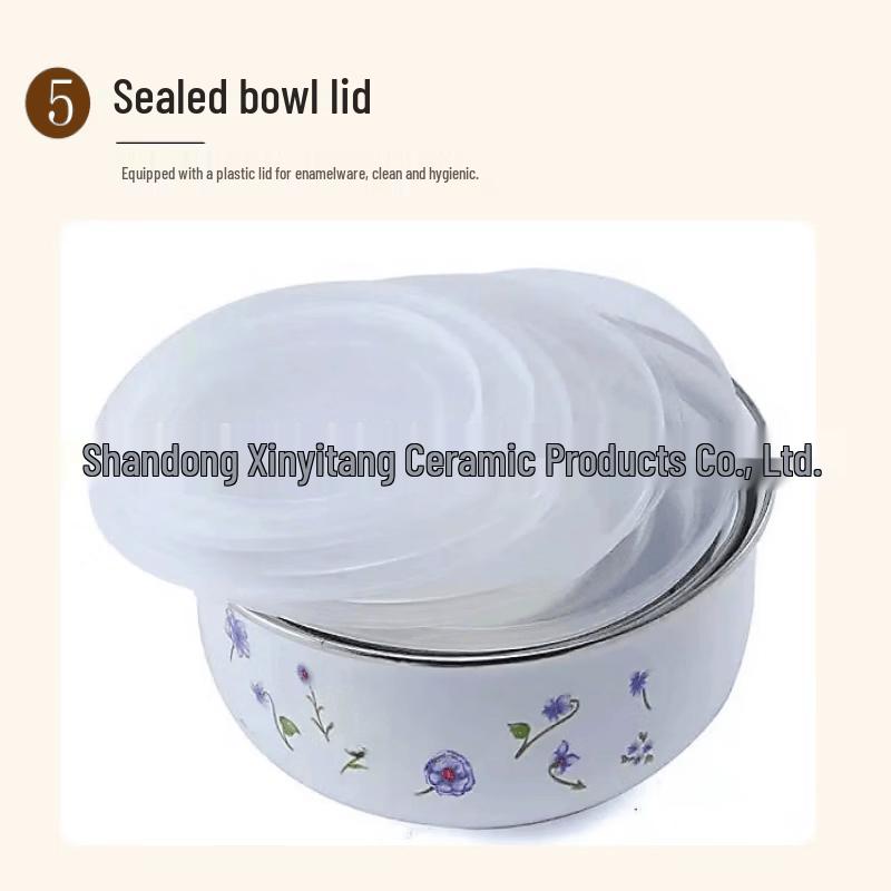 ZISIZ Enamel Ice Bowl Gift Set