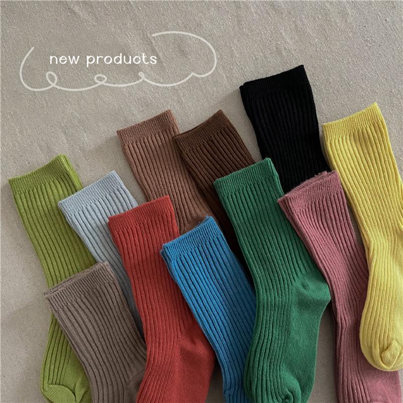 Kids Cotton Ribbed Ankle Socks Striped Casual Boat Socks For Boys Girls Age 1-10 Years Comfortable Breathable School Daily Wear