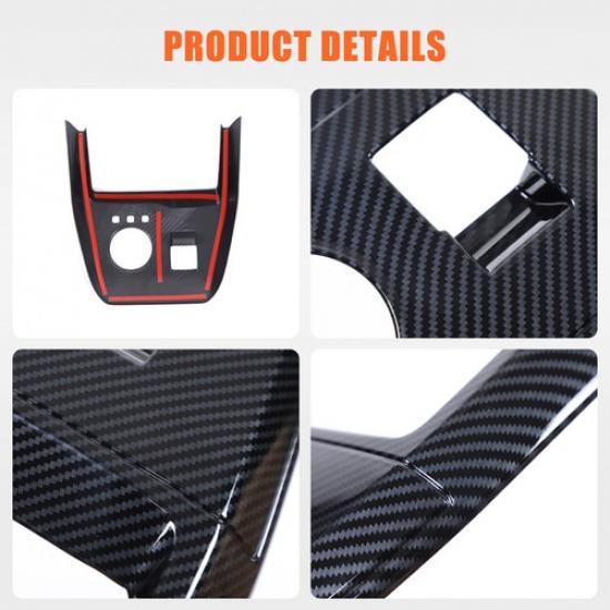 ABS Kohlefaser Mittelkonsole Schalthebel Panel Abdeckung Für MG4 MG 4 EV EH32 22+