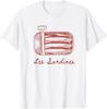 Les Sardines Fisherman Aesthetic Coastal Sardine Fish T-Shirt