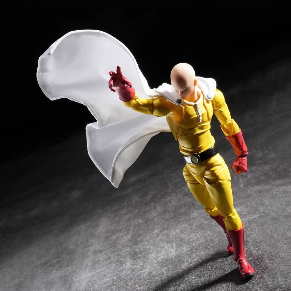 NEW Kaiyodo One Punch Man Saitama Action Figures Amazing Yamaguchi Revoltech Saitama Collection Room Decora Desk Toys Halloween