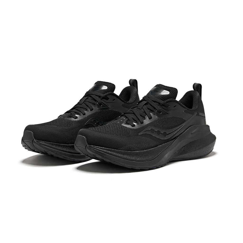 SAUCONY Pwrvizi Wysokoelastyczne Eva Buty do Biegania Treningowe Wsparcie Niskie Casualowe Miejskie Dojazdy Unisex sneaker Czarny S28225-4