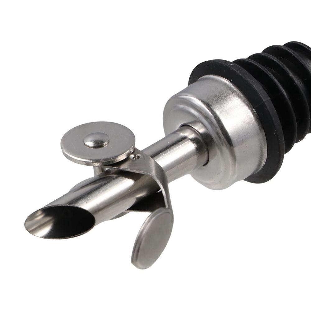 3pcs Stainless Steel Liquor Bottle Pourers Auto Flip Olive Oil Dispenser Spout  Vinegar