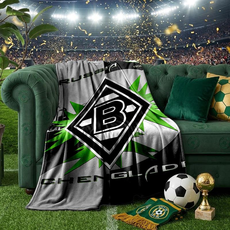 Coperta con Emblema di Monchengladbach Leggera Coperta Ideale per il Letto Perfetta per Viaggi, Campeggio, Soggiorni, Uffici, Divani, Regalo di Natale per tifosi