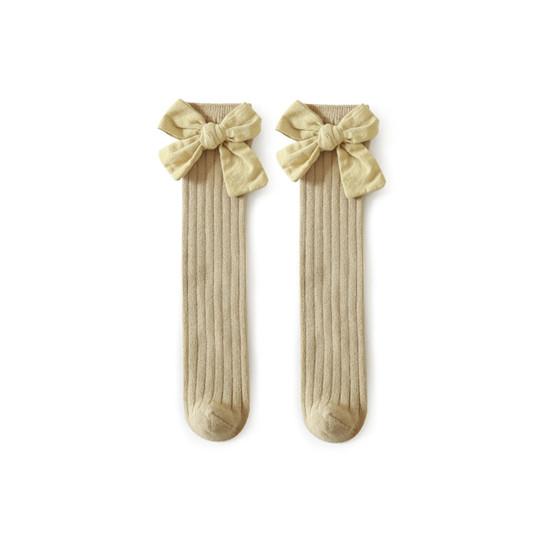 

Удобные носки для девочек, детские носки без пятки с большим бантом, детские носки из чесаного хлопка, носки без пятки для детей от 1 до 12 лет