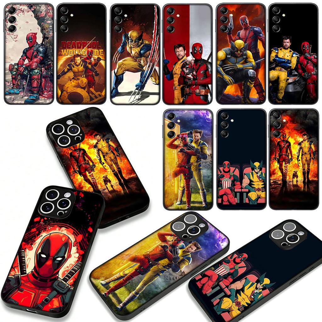Wolverine Marvel Deadpool Case for Samsung Galaxy A07 A13 A12 A14 A23 A42 A50 A51 A52 A53 A70 A71 A72 A21S A04 Note 20 9 8 10