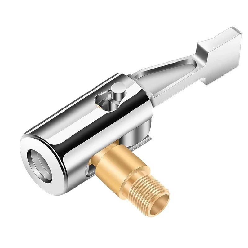 Portable Inflatable Pump for Auto Car Tire Air Chuck Compressor Tire Inflator Tire Chuck with Barb Connector for Hose Repair