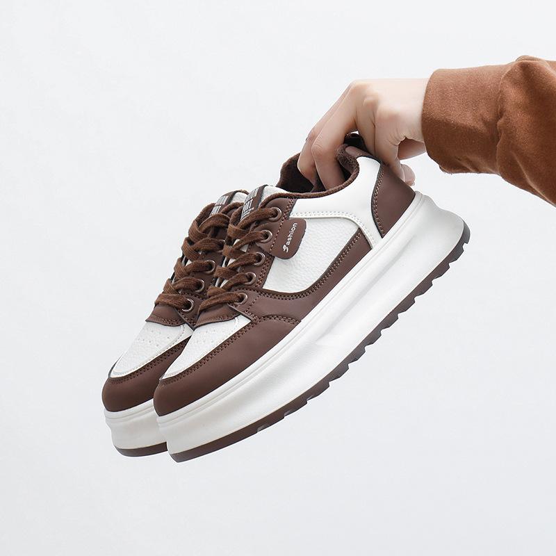 

Зимние повседневные кроссовки на толстой платформе для женщин, нескользящие прогулочные туфли на шнуровке с подкладкой из искусственного меха, женские теплые кроссовки для бега и тенниса с подкладкой из флиса 40 коричневый